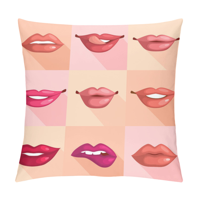 Personality  Set Of Lips Pillow Covers