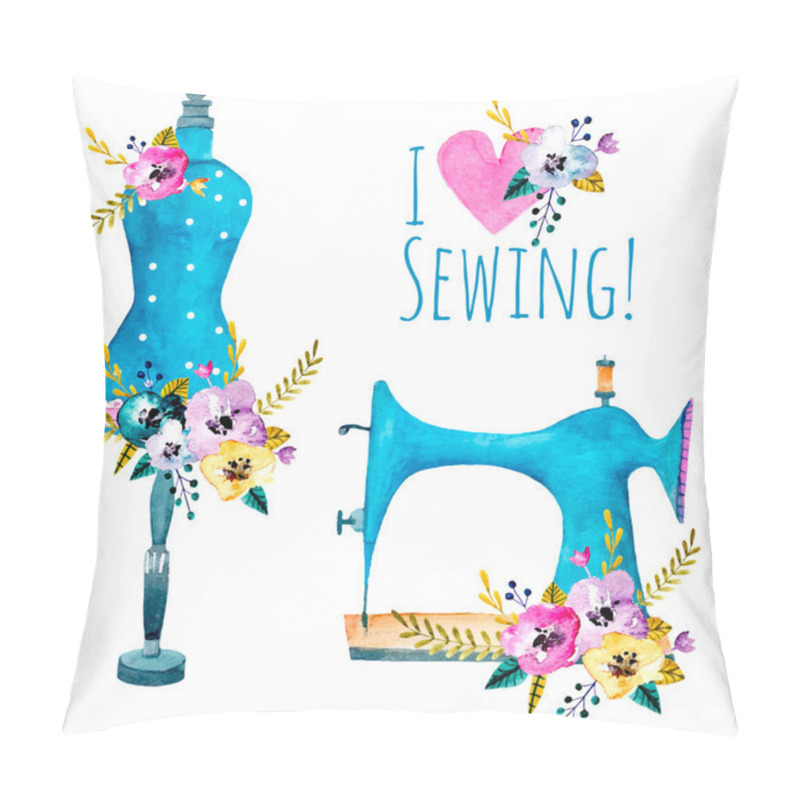 Personality  Vintage Sewing Machine Pillow Covers