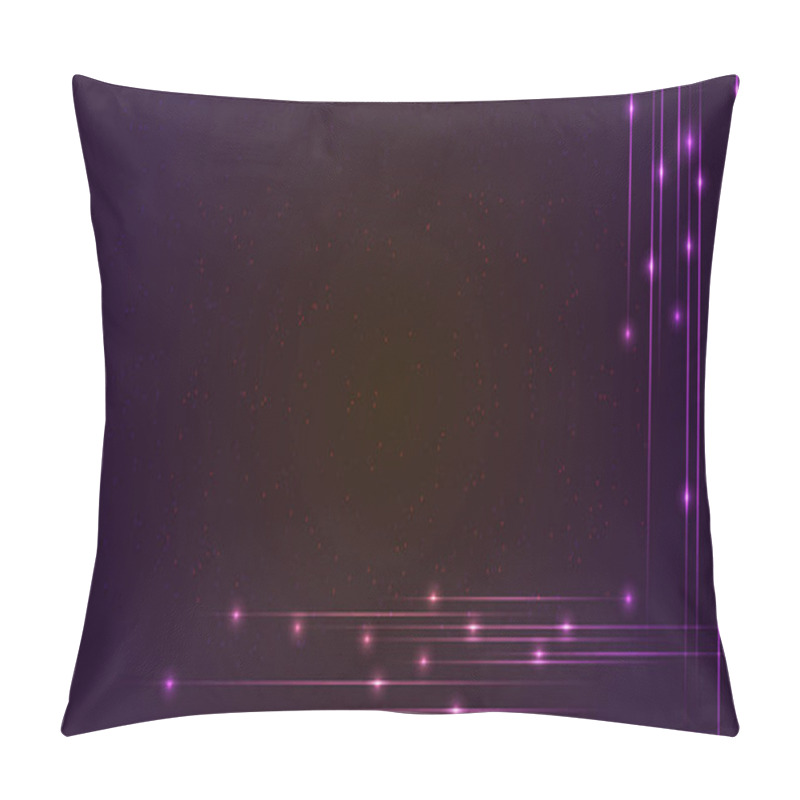 Personality  Hi-Tech Background With Glowing String. Luminous Intersecting Lines With Shining Dots. Abstract Striped Background With Light Effects. Template For Flyers, Cover, Presentation Or Poster Pillow Covers