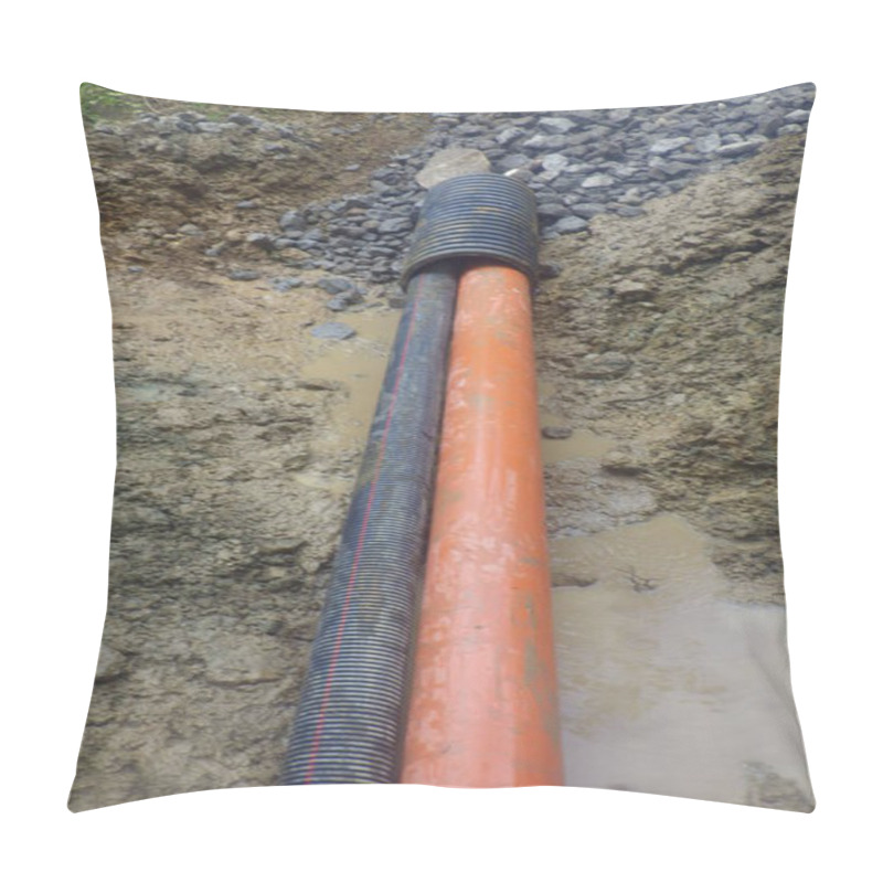 Personality  Water Pipe Or Tube In Hydraulic Engineering And Building Services Pillow Covers