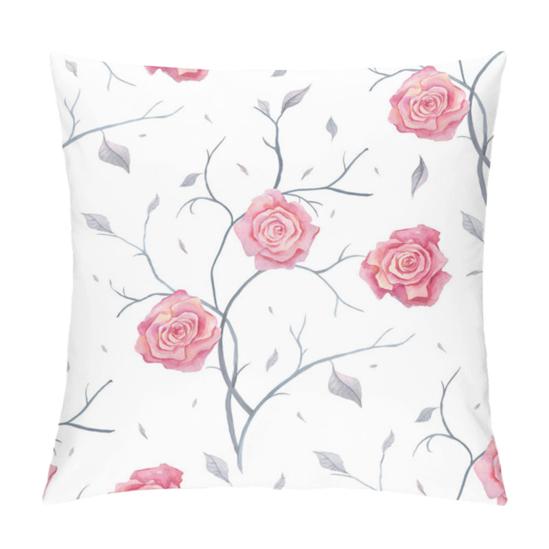 Personality  Hand Drawn Seamless Pattern Of Roses Pillow Covers