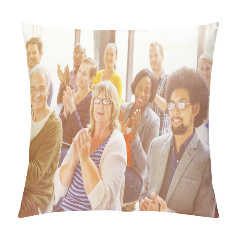 Personality  Group Of People Clapping With Gladness Pillow Covers