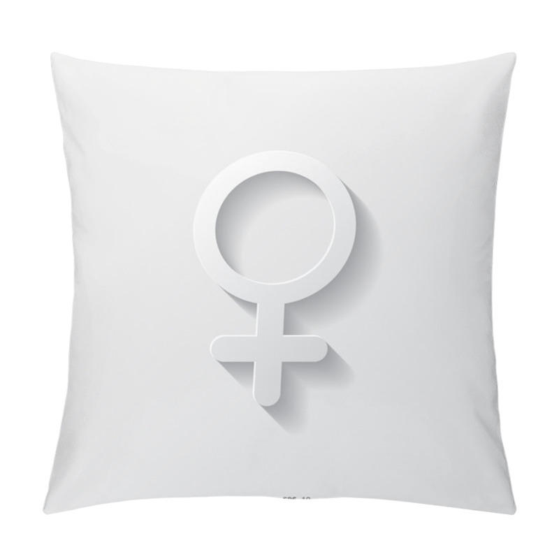 Personality  Female Symbol, Woman Pillow Covers