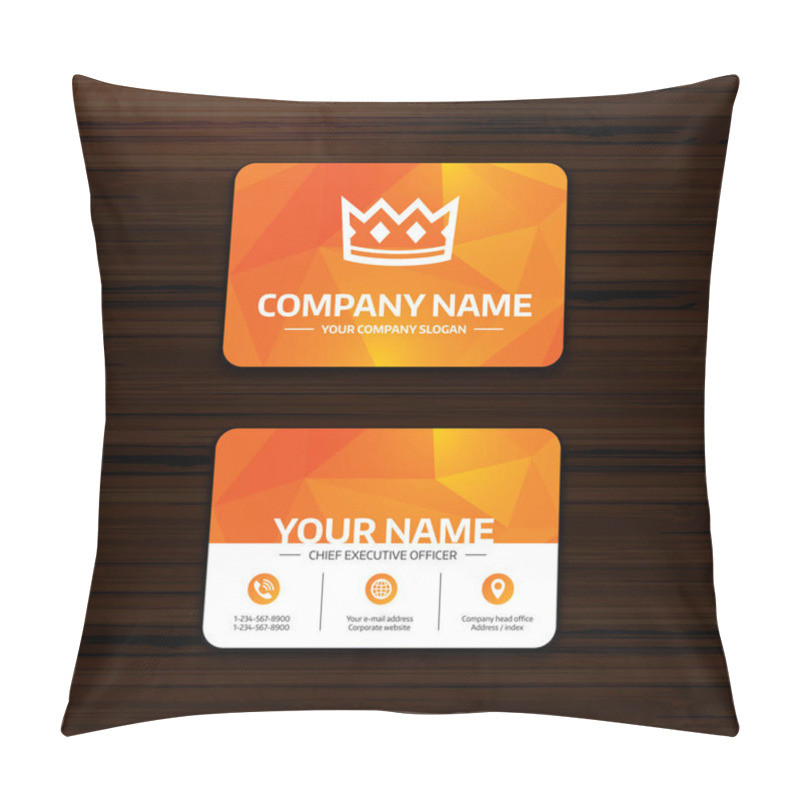 Personality  Business Or Visiting Card Template Pillow Covers