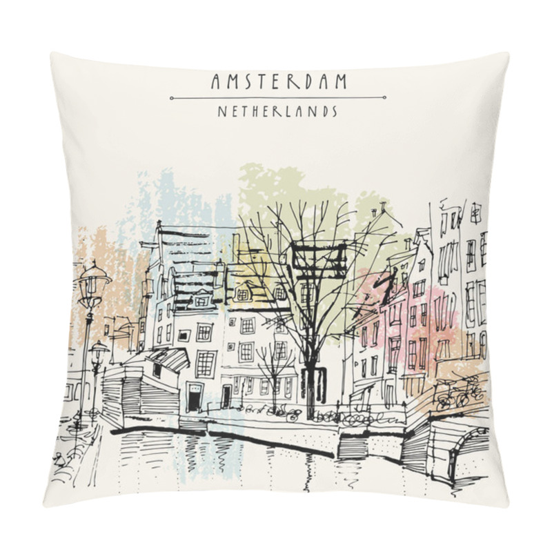 Personality  Amsterdam City Tourist Card, Holland,  Pillow Covers