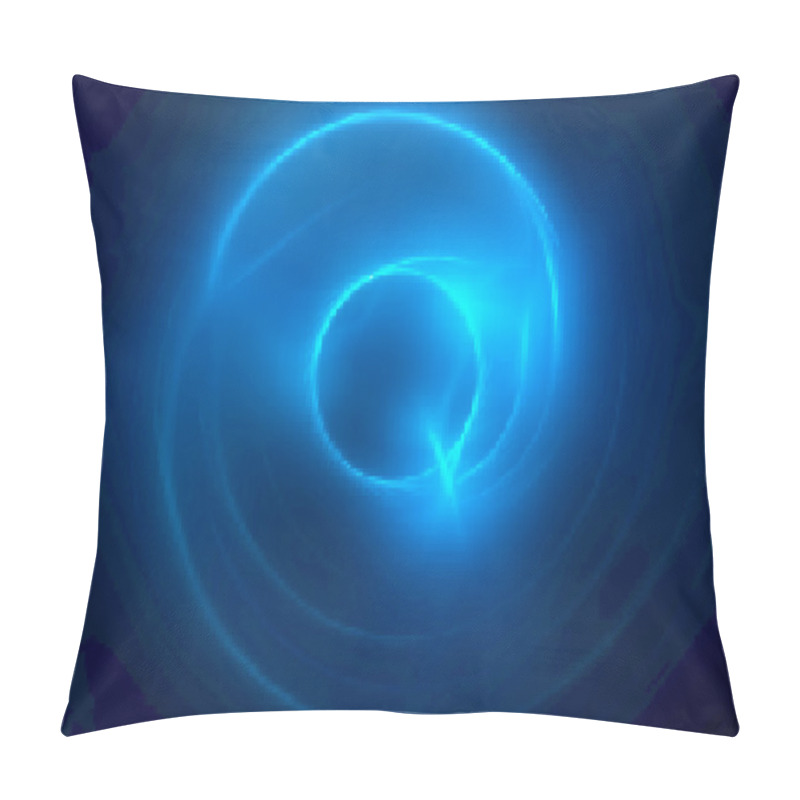 Personality  Abstract Design Blue Energy Swirl Pillow Covers