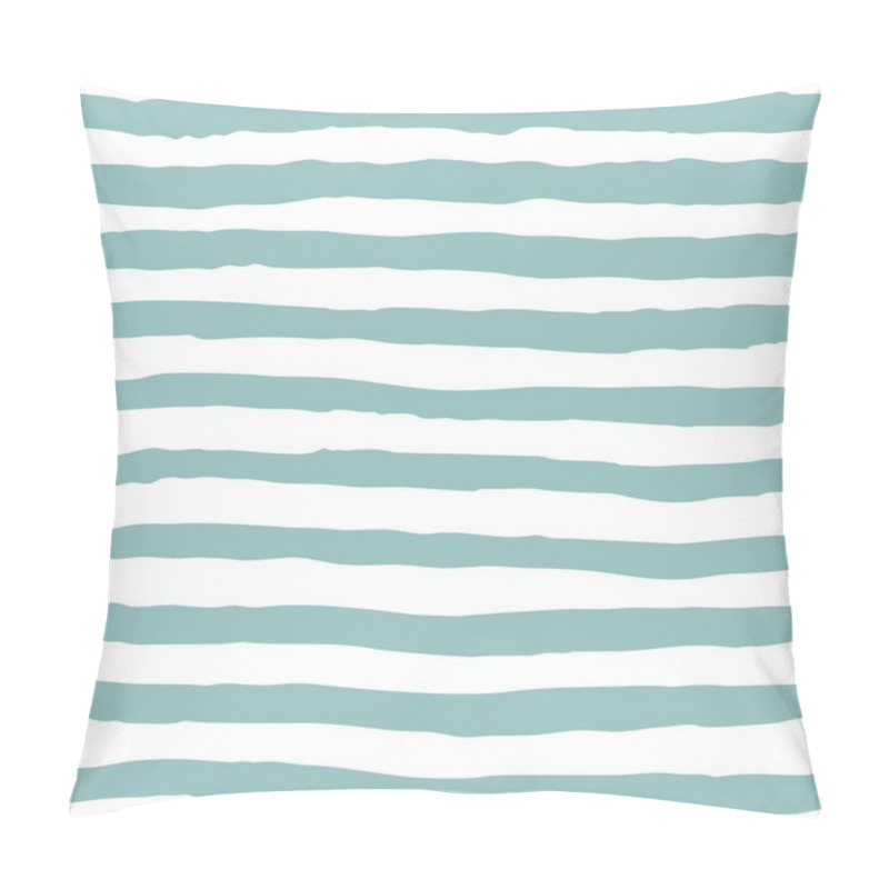 Personality  Tile Vector Pattern With Pastel Mint Green And White Stripes Pillow Covers