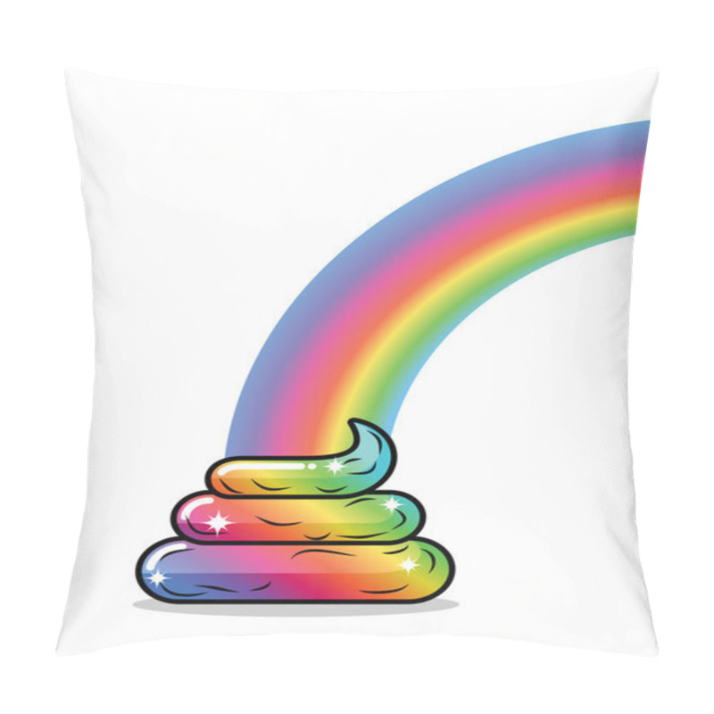 Personality  Turd Unicorn And Rainbow. Appearance Of Rainbow Shit Fabulous An Pillow Covers