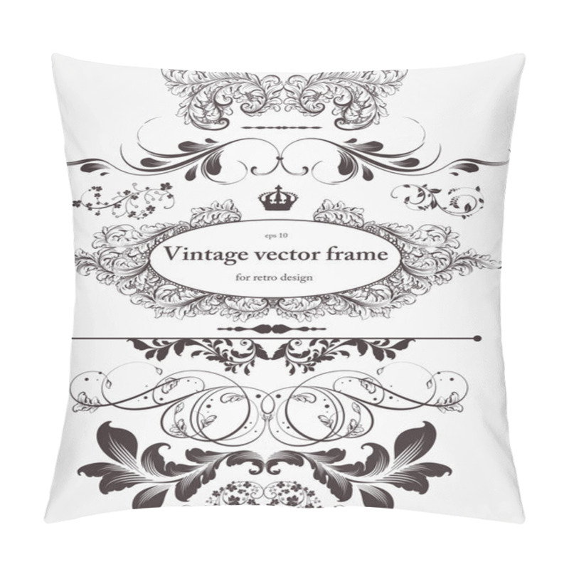 Personality  Vector Set: Calligraphic Design Elements And Page Decoration Pillow Covers