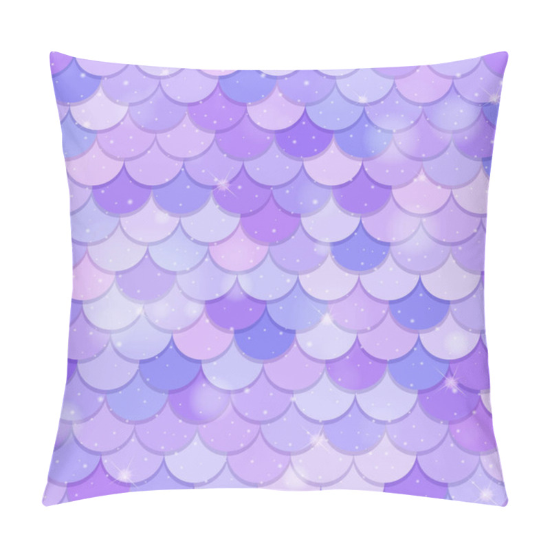 Personality  Fish Scale Seamless Pattern Background Illustration Pillow Covers