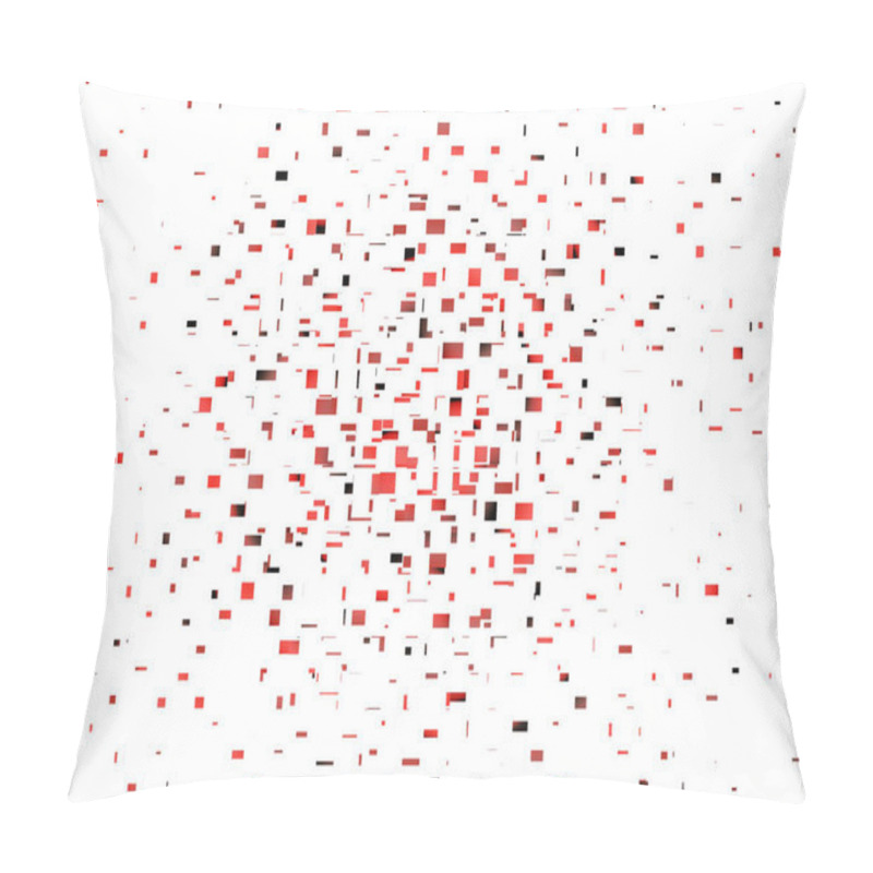 Personality  Miinimalist Abstract Art With Squares And Rectangles In Red On A White Background Pillow Covers