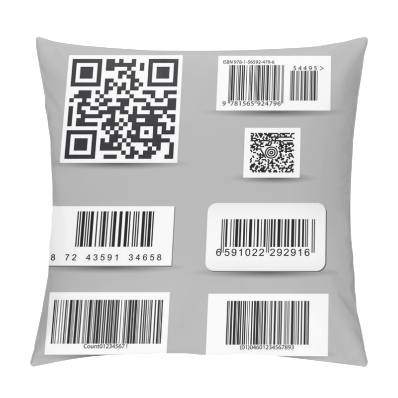 Personality  Set Of Barcode Labels Pillow Covers