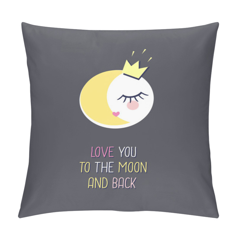 Personality  Love You To The Moon And Back Pillow Covers