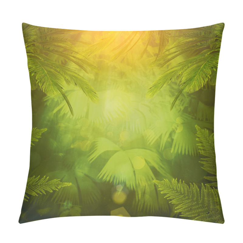 Personality  Tropical Afternoon, Abstract Environmental Backgrounds Pillow Covers