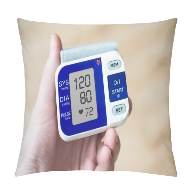 Personality  Hand Holding Blood Pressure Gauge Pillow Covers