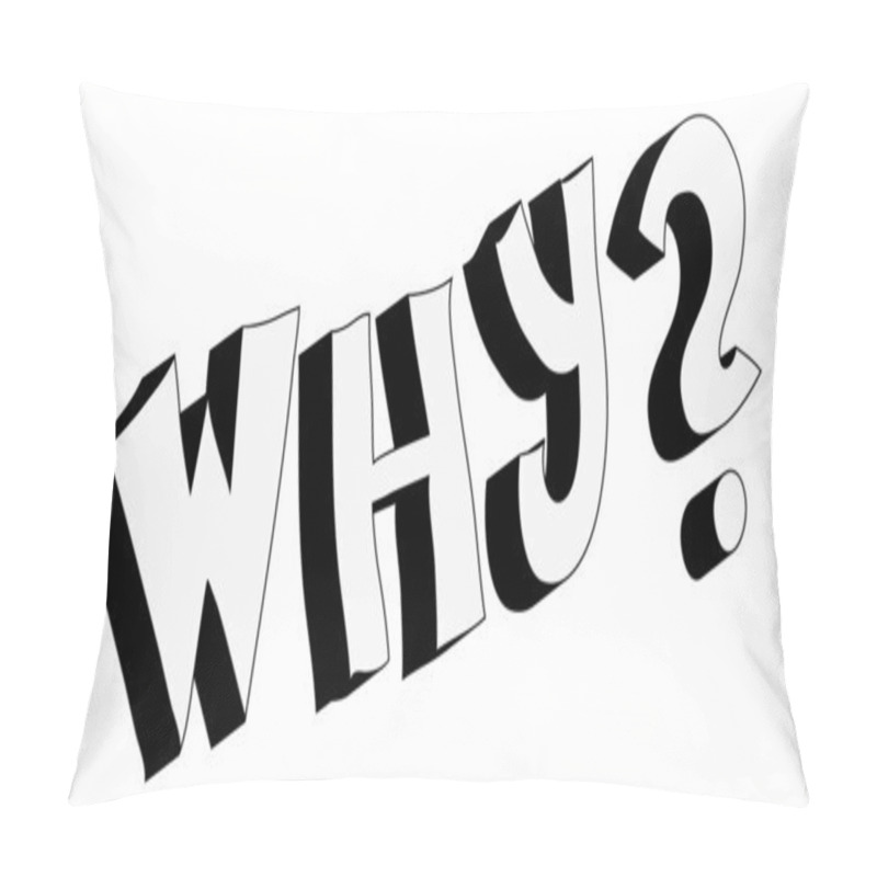 Personality  3D Why Question Pillow Covers