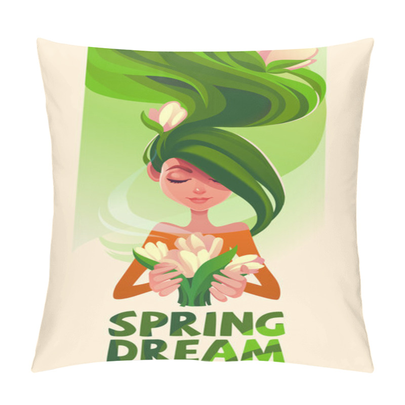 Personality  Card Girl Dreams Pillow Covers