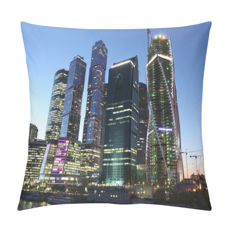 Personality  Skyscrapers Night View Pillow Covers