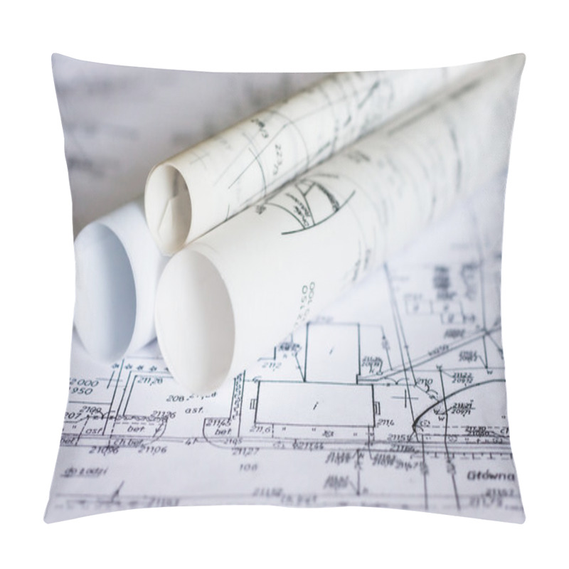 Personality  Plans And Maps Pillow Covers