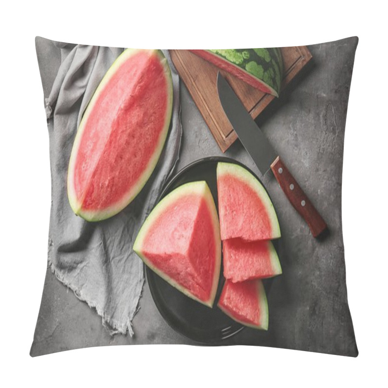 Personality  Watermelon Slices On Kitchen Table Pillow Covers