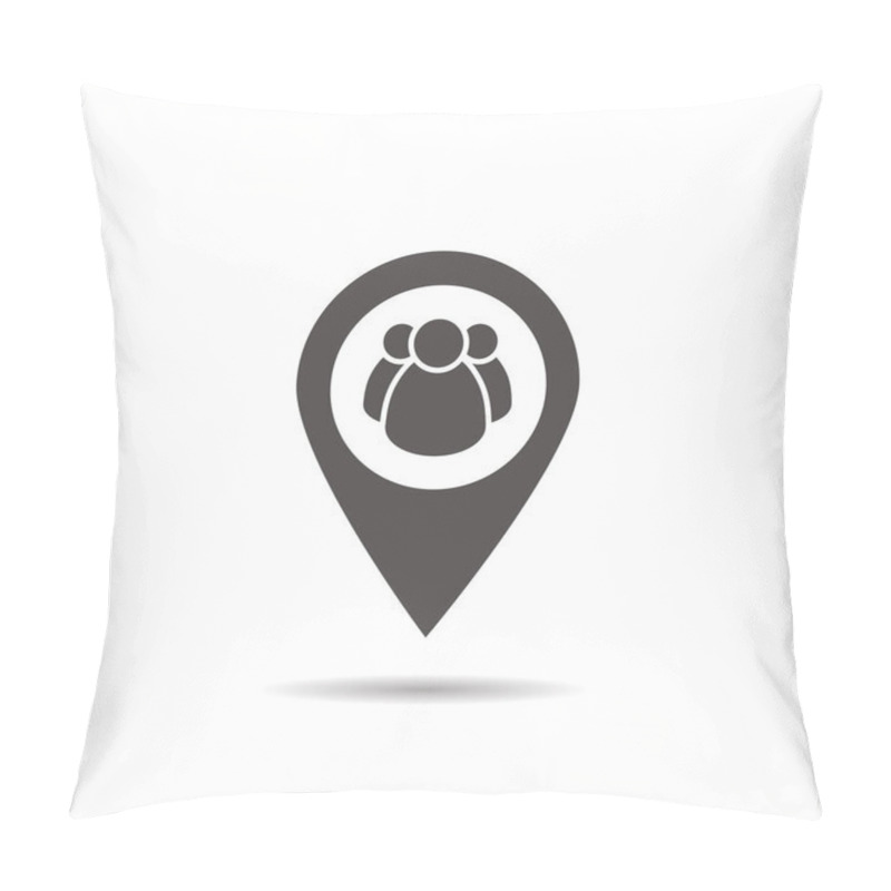 Personality  Meeting Point Location Icon Pillow Covers