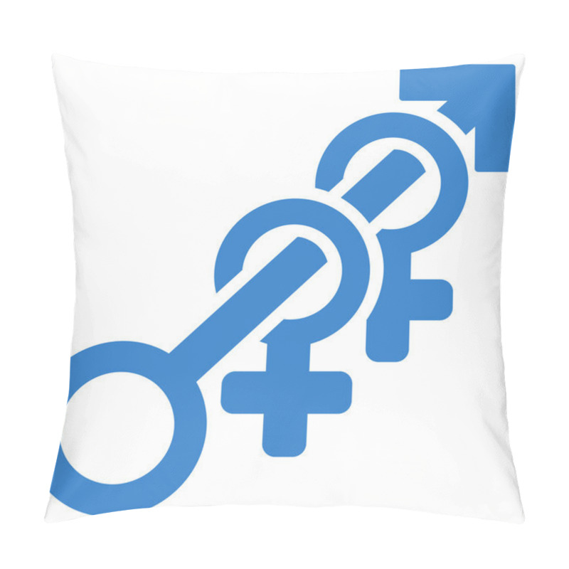 Personality  Harem Flat Vector Icon Pillow Covers