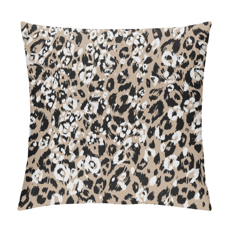 Personality  Leopard Textured Skin Pillow Covers