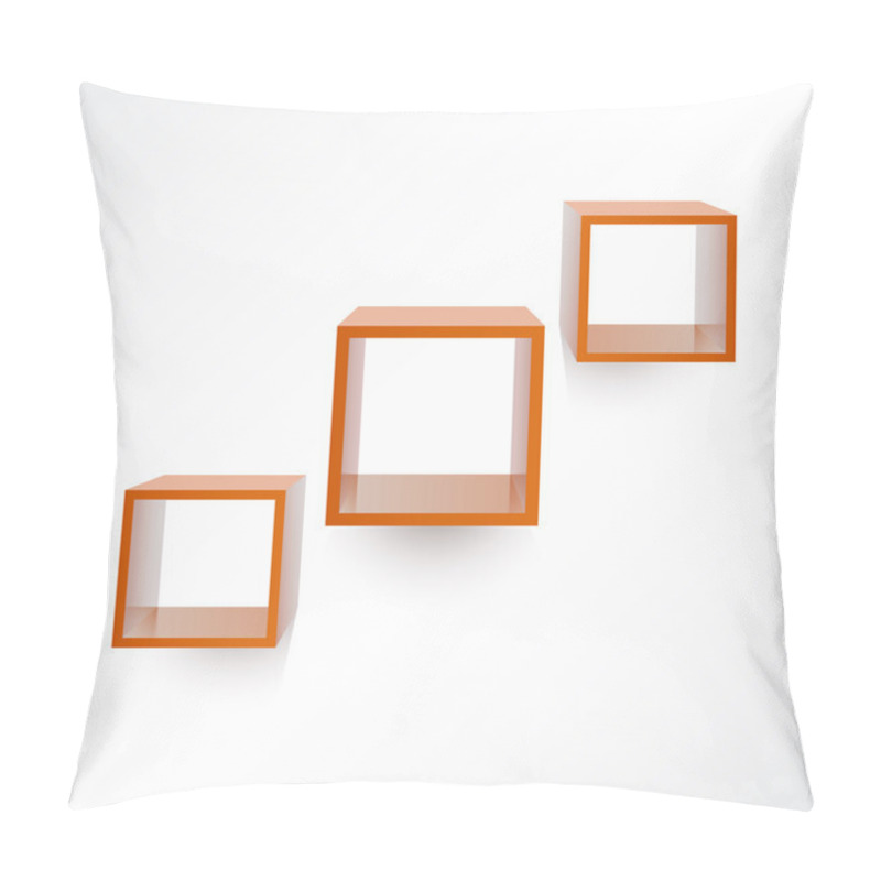 Personality  Vector Set Of Wooden Shelves. Pillow Covers