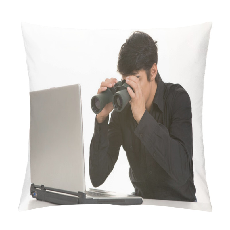 Personality  Manager With Binoculars Pillow Covers