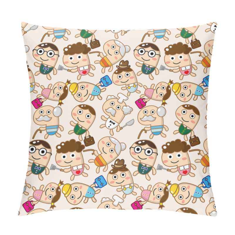 Personality  Seamless Family Pattern Pillow Covers