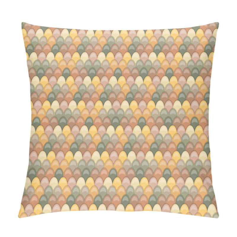 Personality  Seamless Pattern Of Overlapping Semi-circles In Warm Earth Tones.  Perfect For Website Backgrounds, Textile Designs, Or Any Project Needing A Subtle Yet Stylish Geometric Texture. Pillow Covers