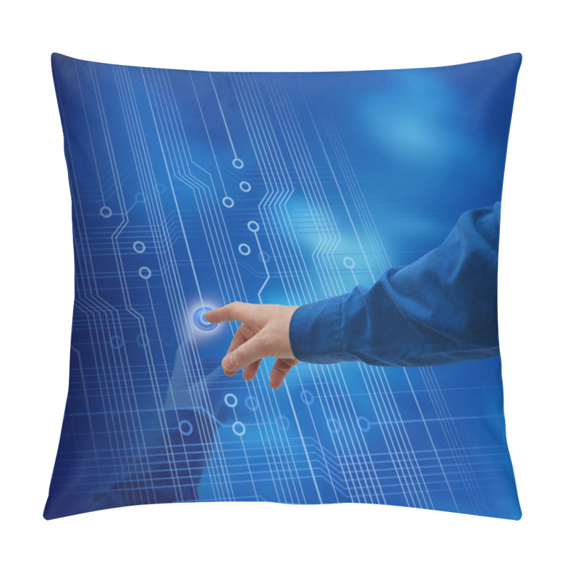 Personality  Push The Select Button Pillow Covers