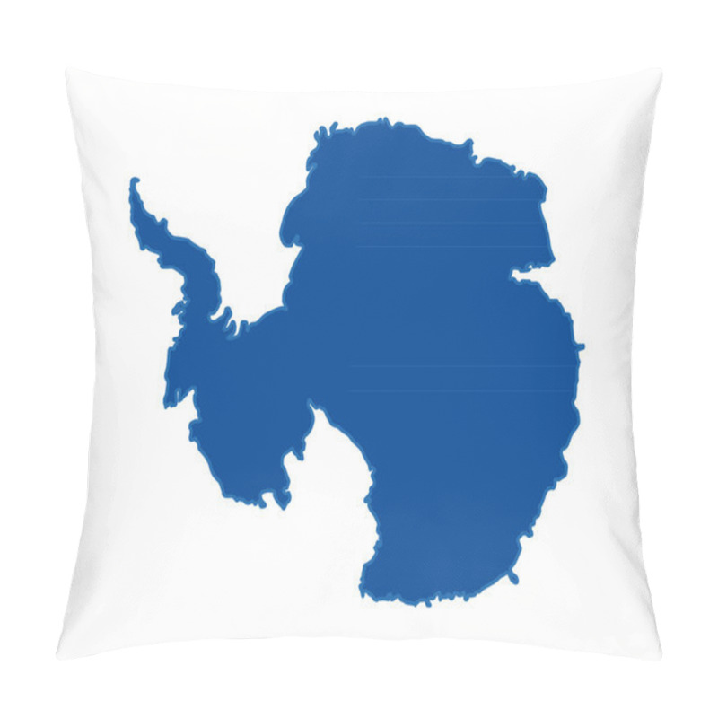 Personality  Map Of Antarctica Pillow Covers