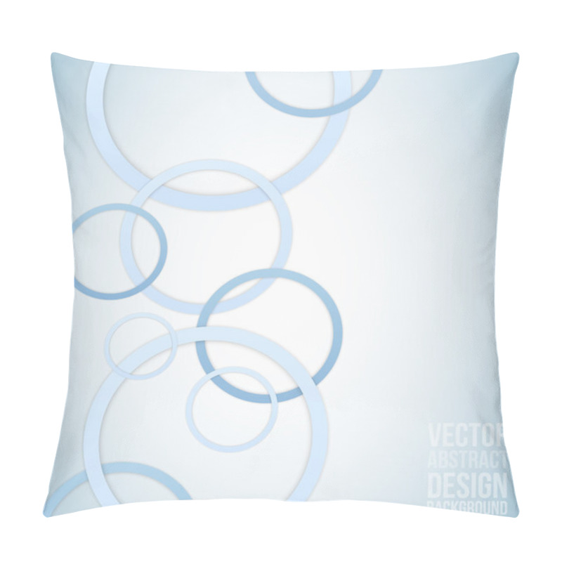 Personality  Blue Circles Abstract Background Pillow Covers