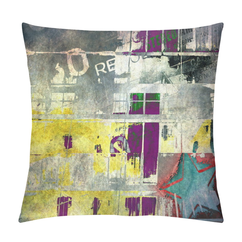 Personality  Abstract Grunge Background Pillow Covers