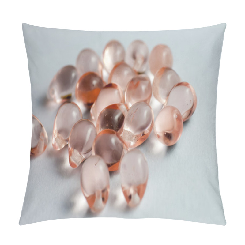 Personality  Pink Teardrop Glass Beads Pillow Covers