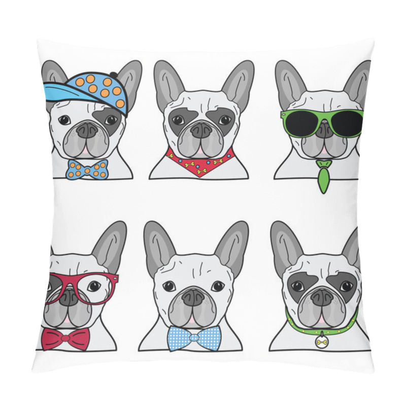 Personality  French Bulldog Icons II Pillow Covers