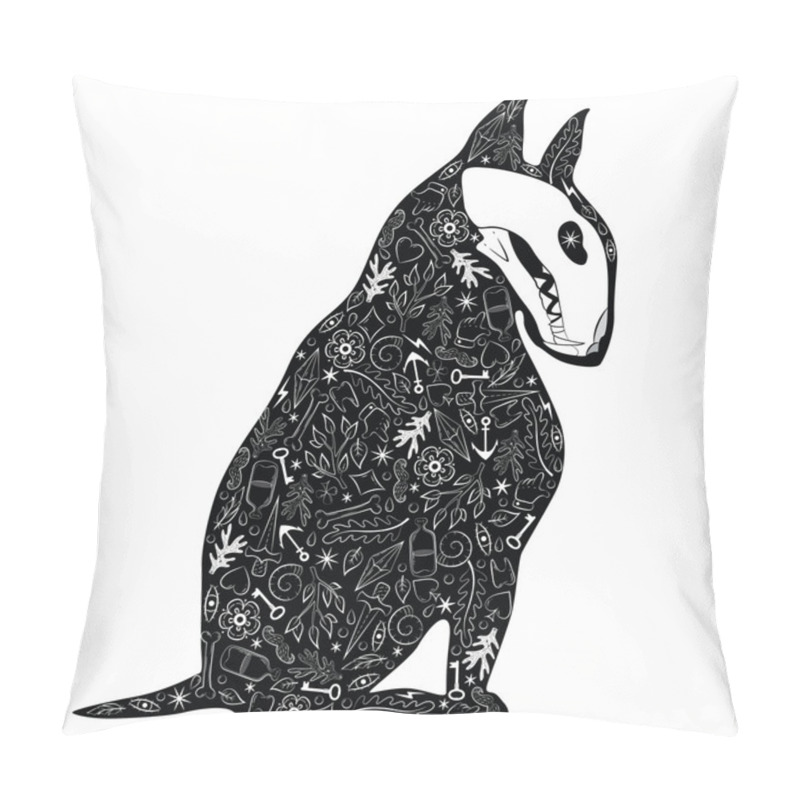 Personality  Black Dog Pillow Covers