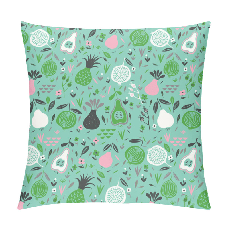 Personality  Pattern With Fruits And Flowers Pillow Covers