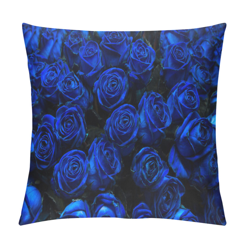 Personality  Blue Roses Pillow Covers