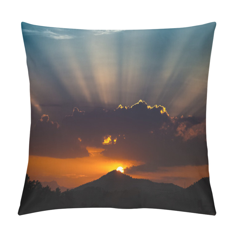 Personality  Sunrise Over The Mountain Pillow Covers