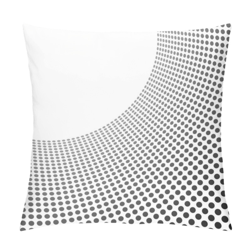 Personality  Curved Circles Pattern Template With Copy Space. Pillow Covers