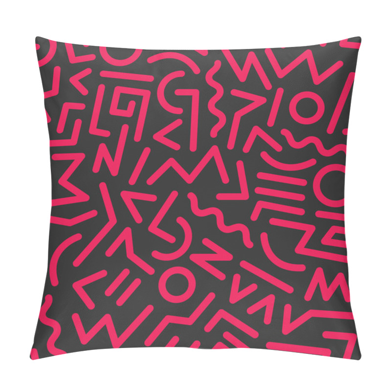 Personality  Seamless Background 80s Pillow Covers