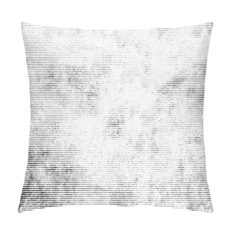 Personality  Halftone Monochrome Grunge Horizontal Lines Texture. Pillow Covers