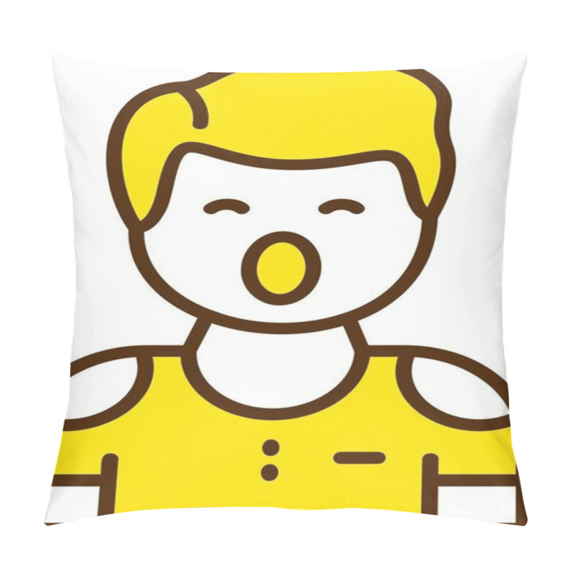 Personality  Fierceness. Web Icon Simple Vector Illustration Pillow Covers