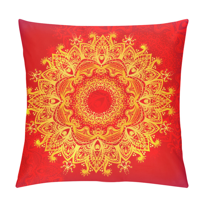 Personality  Round Ornament Pattern Pillow Covers