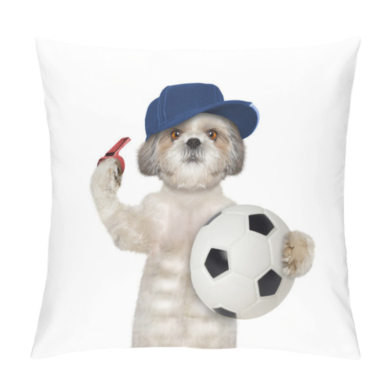 Personality  Dog With A Ball And Whistle  Pillow Covers