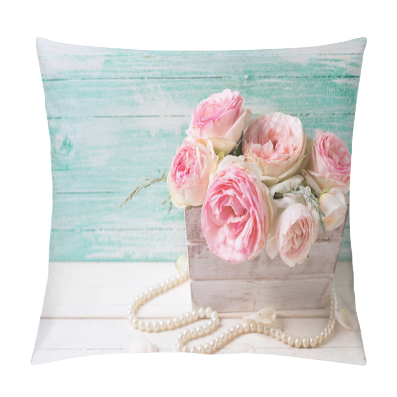 Personality  Sweet Pink Roses In Box Pillow Covers