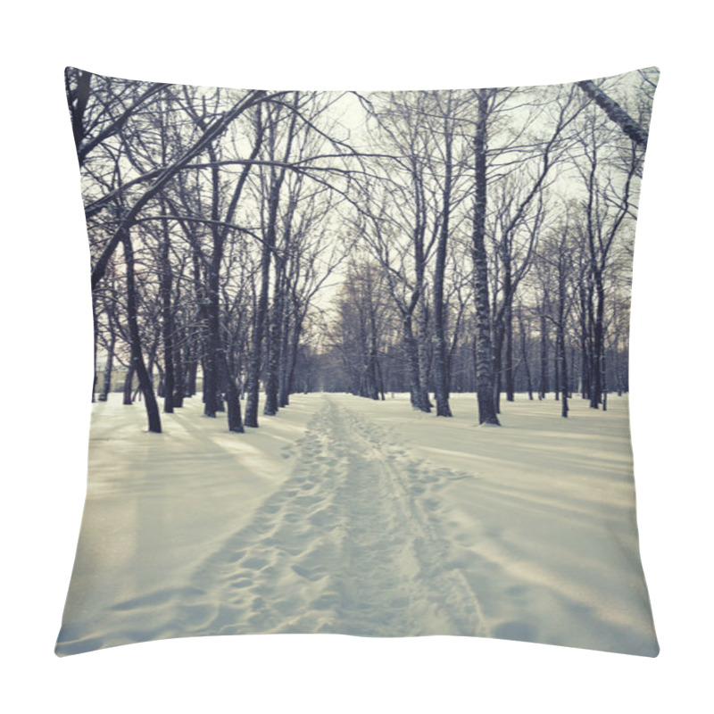 Personality  Snow Scene Winter Pillow Covers