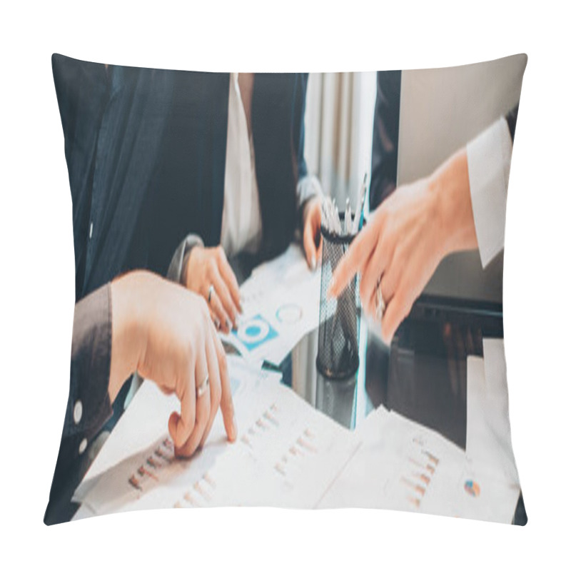 Personality  Teamwork Brainstorming Business Partners Graphs Pillow Covers